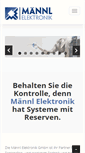 Mobile Screenshot of maennl-electronic.de