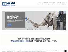 Tablet Screenshot of maennl-electronic.de